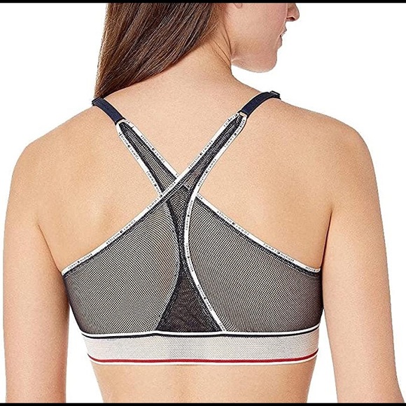 Tommy Hilfiger Cotton Mesh Triangle Bralette - Picture 2 of 6